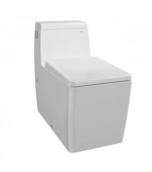 كرسي أفرنجي قطعة واحدة أبيض 30 سم ( S,P - Trap ) مع غطاء (SOFT CLOSE)  - صناعة اندونيسي # TOTO - TOJA -CW950PJW 